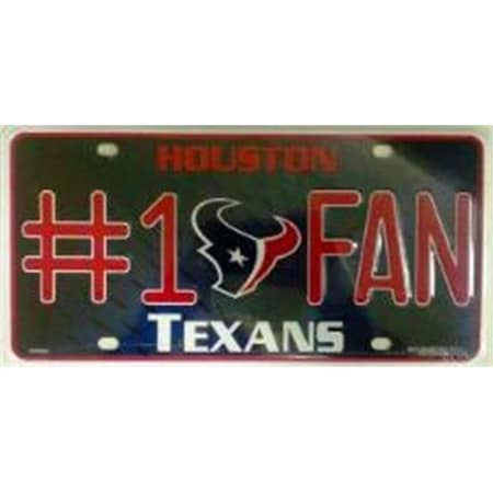 Rico Industries Rico Industries MTF0601 No.1 Fan Metal Tag - Houston Texans MTF0601